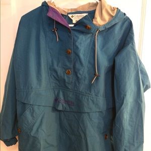 Columbia water resistant hooded pullover